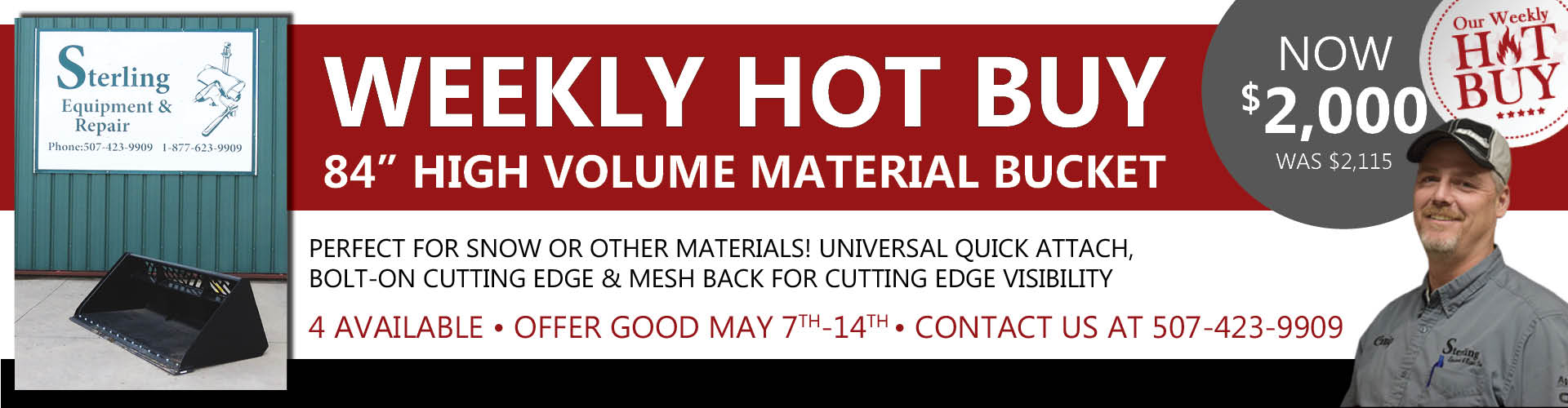Sterling Equipment Weekly Hot Buy for May 7th - 14th, 2024